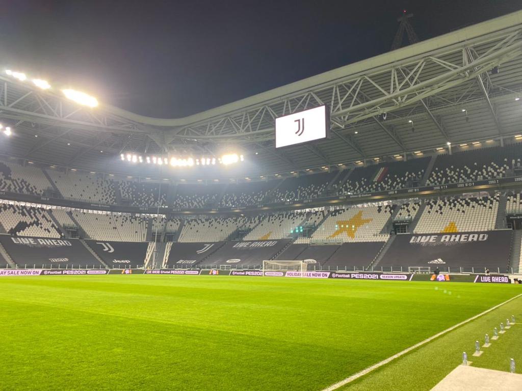 Visione interna dello Juventus Stadium 